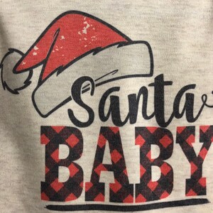 Santa Baby Christmas Outfit Baby Christmas Bodysuit free standard shipping image 2