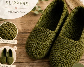 Easy Crochet Slipper Pattern PDF | Cozy Crochet Slippers Pattern | Beginner Crochet Slippers | House Shoes Tutorial | Instant Download