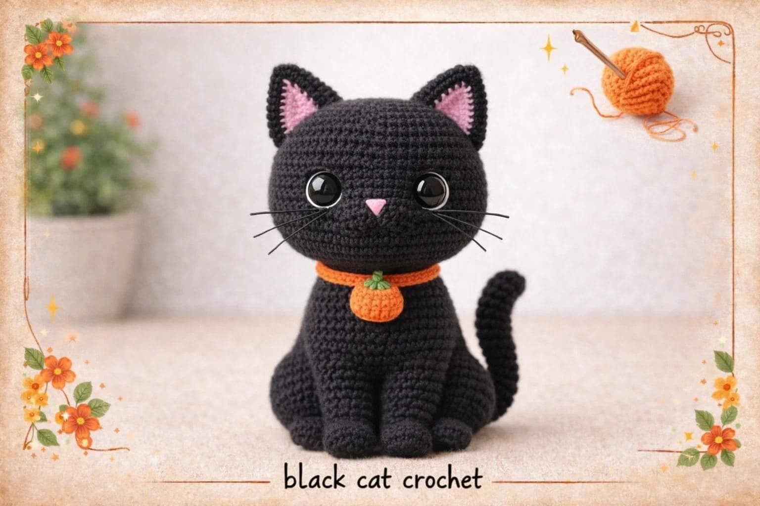 30 Black Cat Crochet Patterns for Amigurumi, Bags, Keychains, and Cozy Handmade Gifts 11 Easy Black Cat Plushie