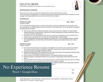 ATS Freundliche Lebenslauf Vorlage | Moderner Lebenslauf für Word, Google Docs (Digitaler Download)