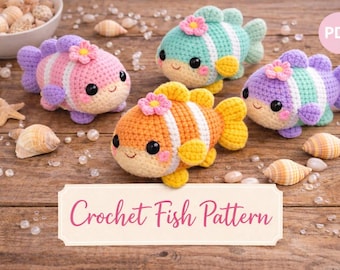 Amigurumi Fisch Häkelanleitung | Mini Meerestier Plüsch | Anfängerfreundliches PDF