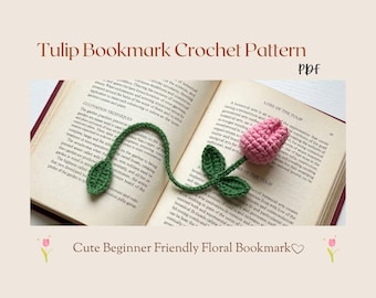 Tulip Crochet Pattern PDF | Crochet Flower Bouquet Tutorial | Easy Amigurumi Tulip Pattern | Instant Download