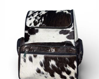 Handmade Cowhide Backpack | Western Leather Travel Bag