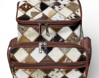 Handmade Cowhide Backpack | Western Leather Travel Bag