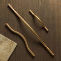Antique Brass Cabinet Pull Handle: Modern Minimalist Zinc Alloy Knobs