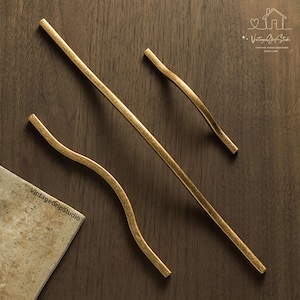 Antique Brass Cabinet Pull Handle: Modern Minimalist Zinc Alloy Knobs
