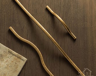 Antiker Messingschrank Griff: Moderne minimalistische Knöpfe aus Zinklegierung