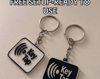 Custom NFC Keychain – Free Setup | Tap to Share Social Media, Links & Contact Info