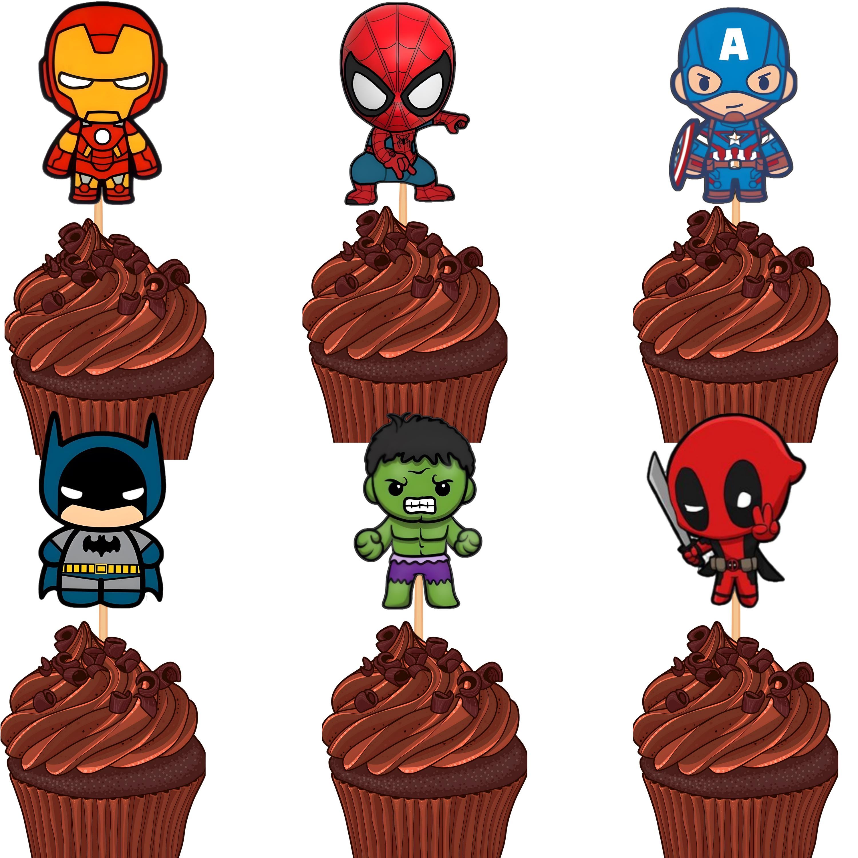 The Avengers Edble Cake Topper, Captan Amerca Edble Cake Topper - View #3