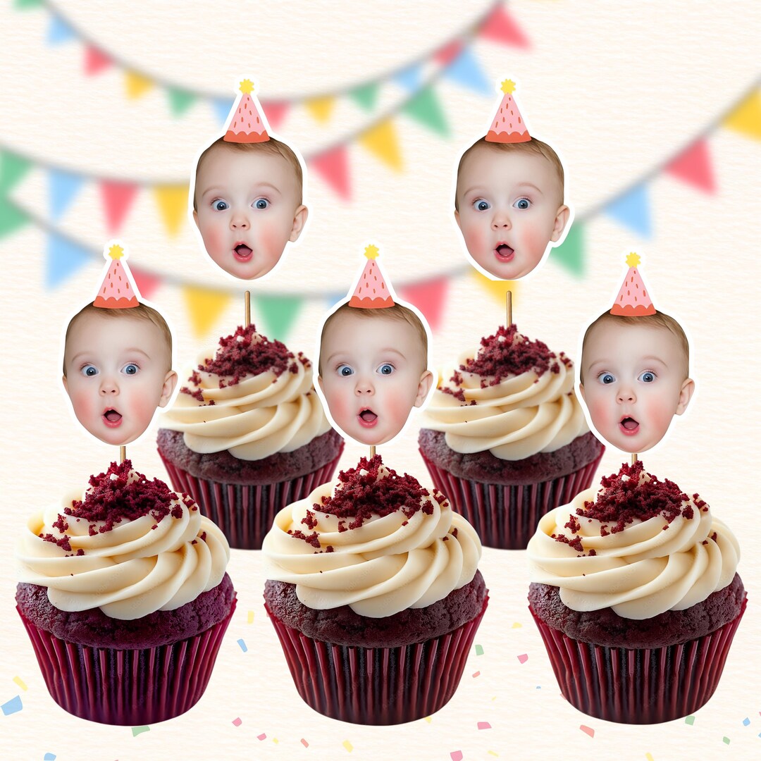 Up Topper Photo Custom Face Photo Topper – Pack of 15 | Digital Download | 8K PDF - Etsy