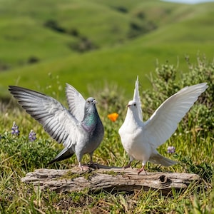 Taxidermia de paloma voladora real - Origen ético / Paloma de alas extendidas / Ave taxidermia / Decoración de la Academia Oscura / Regalo de la Cultura Buitre