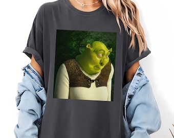 T-shirt humoristique Shrek Comfort Colors, T-shirt graphique Fiona et Shrek, T-shirt pour fans de Shrek