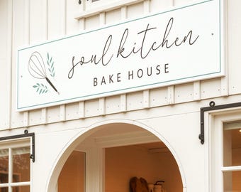 Custom Outdoor Business Sign, Weatherproof Storefront Logo Sign, UV Printed Company Signage
