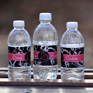 25 Custom Water Bottle Labels Your Business Logo or Design Custom Logo Water Bottle Labels image 2