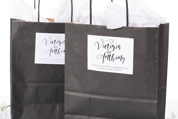 Wedding hotel on sale favor bags