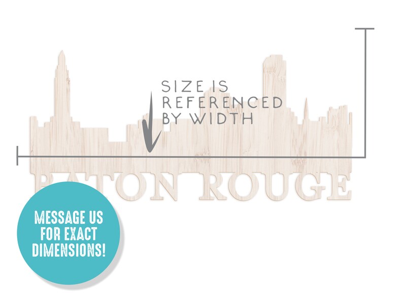 Baton Rouge Skyline Sign Baton Rouge Cutout Louisiana Gifts Etsy