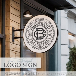 CUSTOM Logo Sign, Branded Logo Sign, OUTDOOR Storefront Sign, PVC Printed Logo Sign, Custom Signage for Stores, Exterior Business Logo Sign