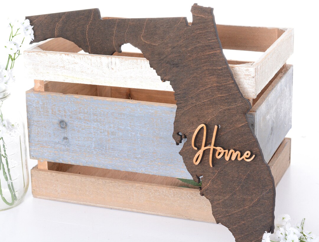 Florida Wall Art, Florida Home Decor, FL Wall Art Sign, Wall Home Decor