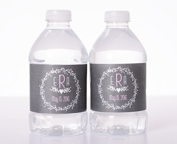 Waterproof Wedding Labels - Water Bottle Labels - Wedding Water Bottle Stickers - Bottled Water Labels for Weddings - Custom Wedding Labels Il_570xn