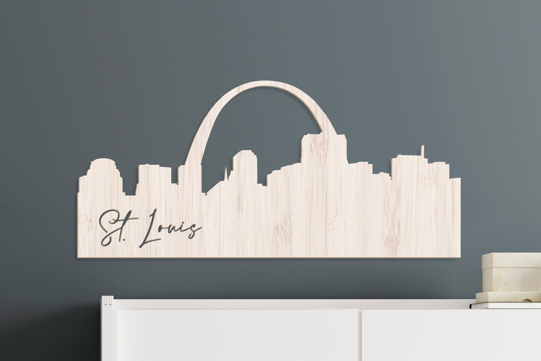 St. Louis Wall Sign, City Skyline Wall Decor, St. Louis Wall Art, St. Louis Skyline Wall Hanging