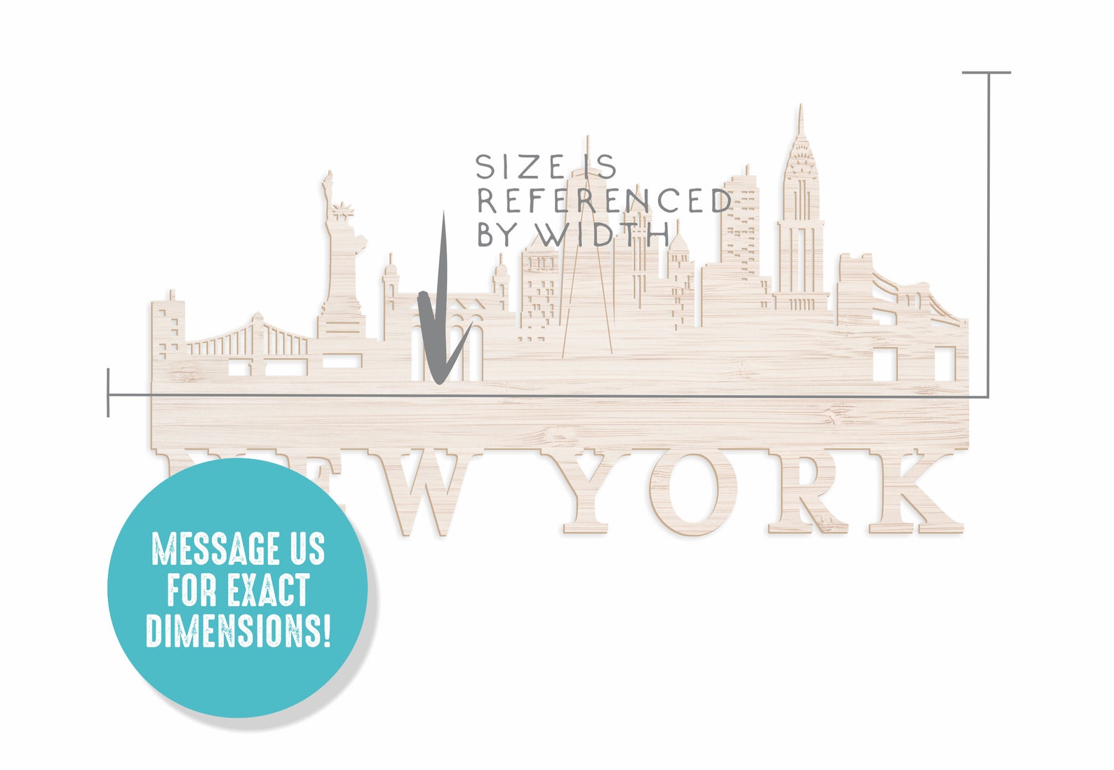 NYC Wall Sign New York Skyline Sign NYC Wall Art New York Etsy