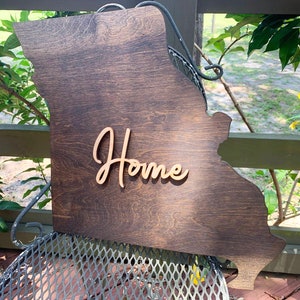 Missouri Wall Art, Missouri Home Decor, MO Wall Art Sign, Wall Home Decor Sign, Rustic Home Decor Wall Art, Missouri Home Wall Art Sign