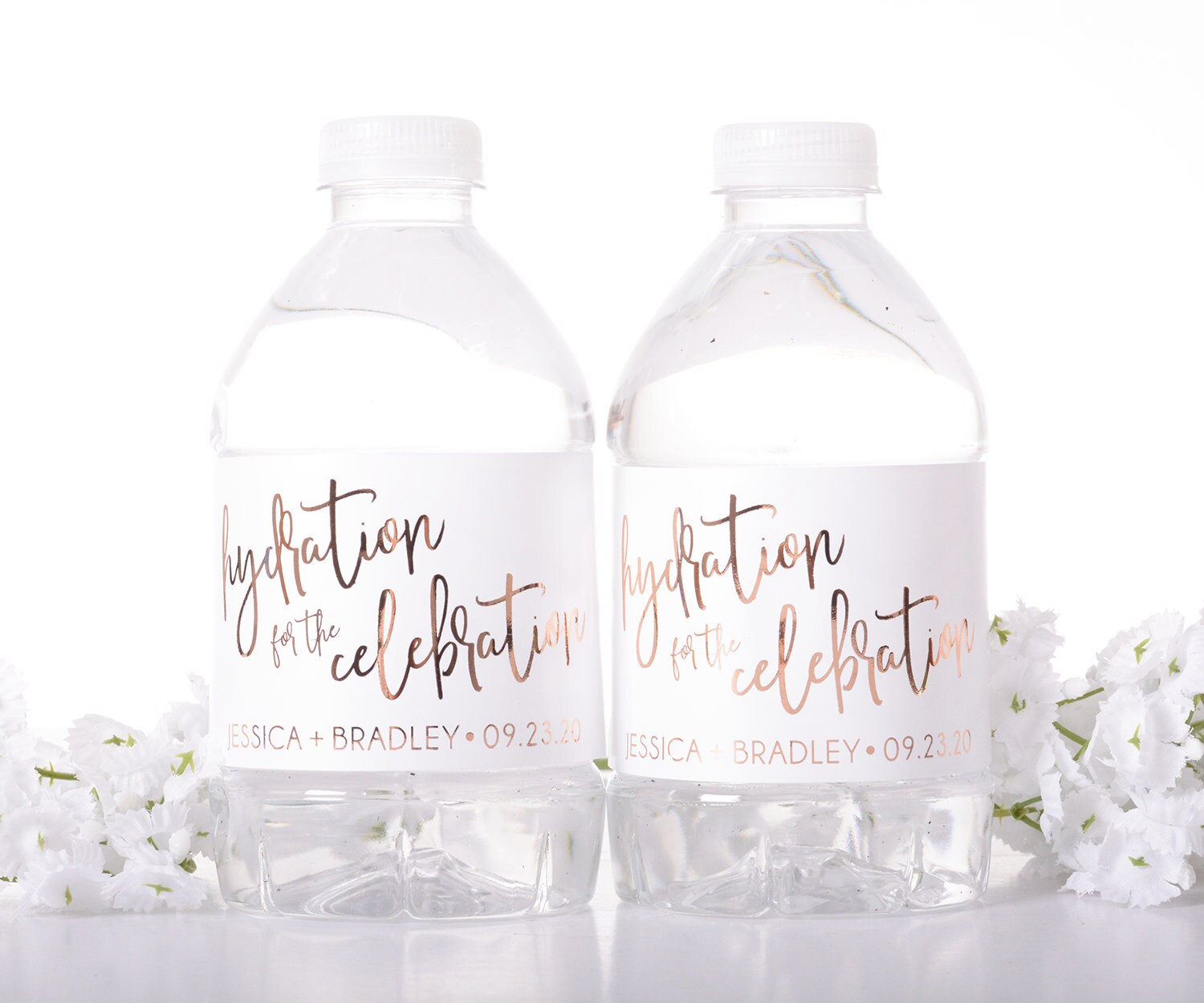 Printable Water Bottle Labels Vintage Luxury Bow Diamond 