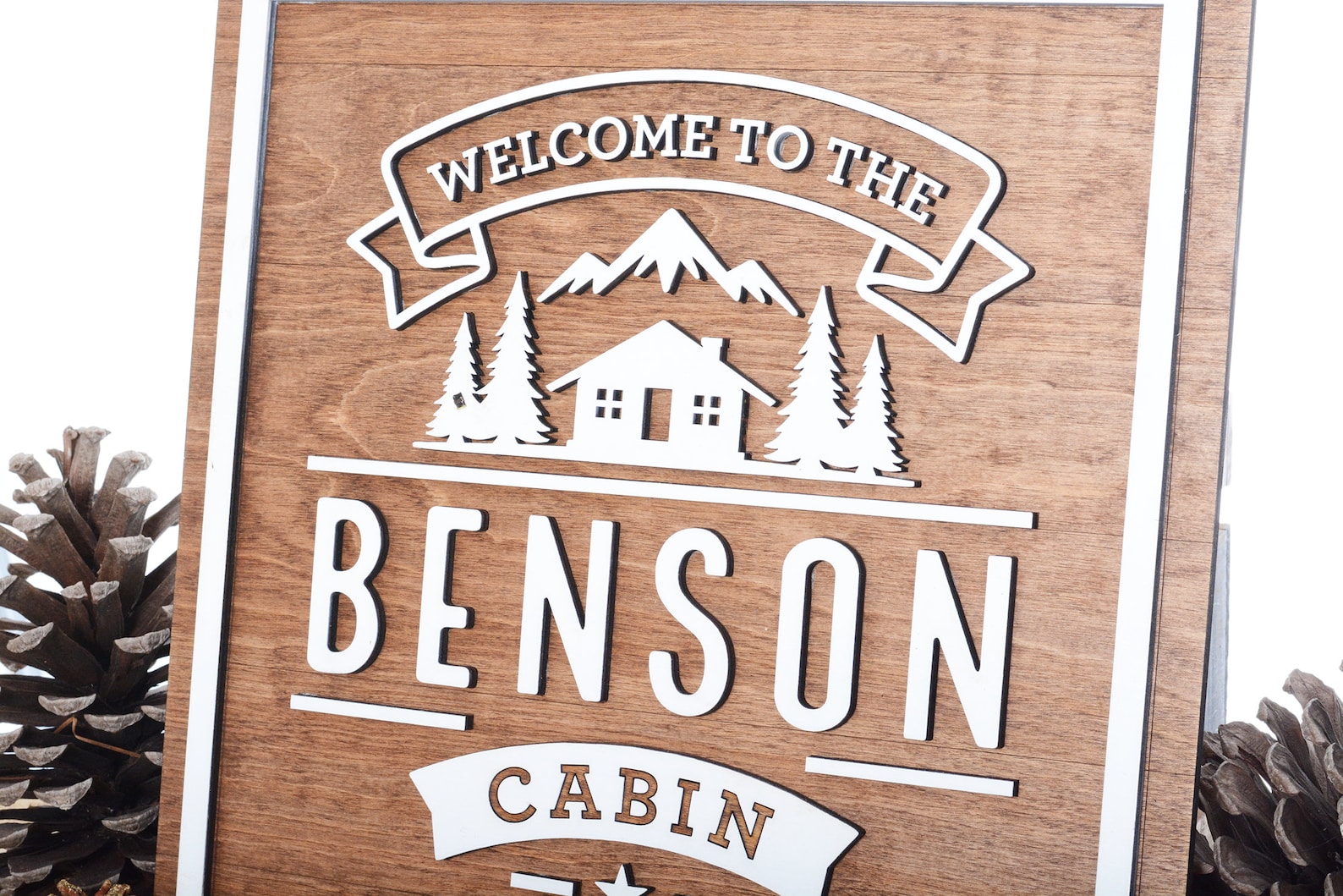 Custom Cabin House Sign, Rustic Wall Sign, Cabin Home Decor ...