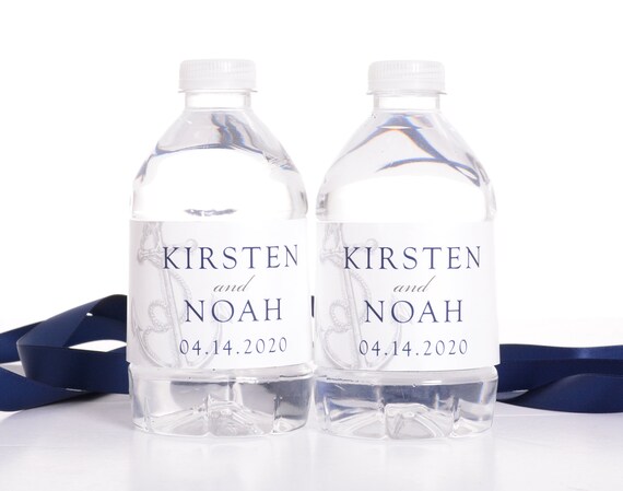 Nautical Wedding Stickers Waterproof Bottle Labels Anchor
