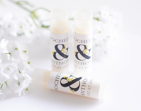 Sand Dollar Wedding Lip Balms Tropical Wedding Chapstick #wdiL-343 Lip Balm Labels and Tubes Beach Wedding Chapstick Favors