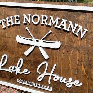 Family Lake House Arrow Sign III main image 1