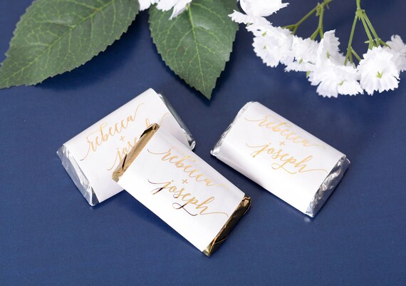 Vintage Wedding Candy Stickers - 90 REAL METALLIC Wedding Candy Stickers - Foil Wedding Stickers - Wedding Candy Bar Stickers Il_570xn