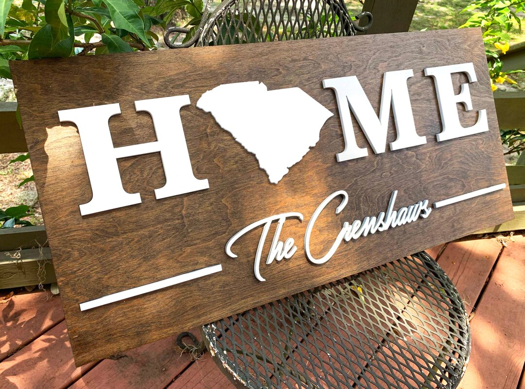 South Carolina Home Decor, South Carolina Sign, SC Sign