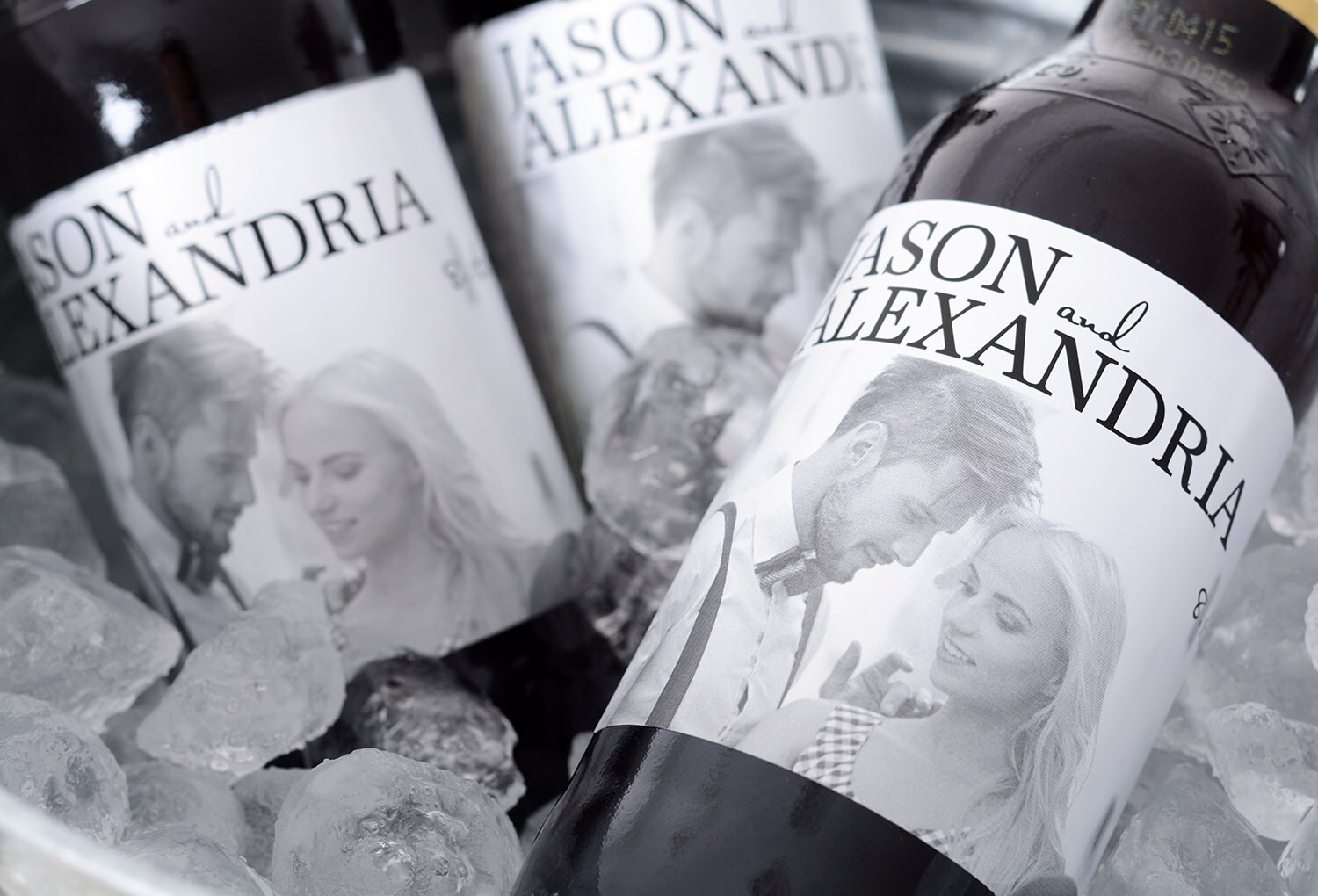 Wedding Photo Beer Bottle Labels - Beer Labels - Custom Beer Bottle Labels - Personalized Beer Label - Waterproof Beer Labels - wdiBW-216