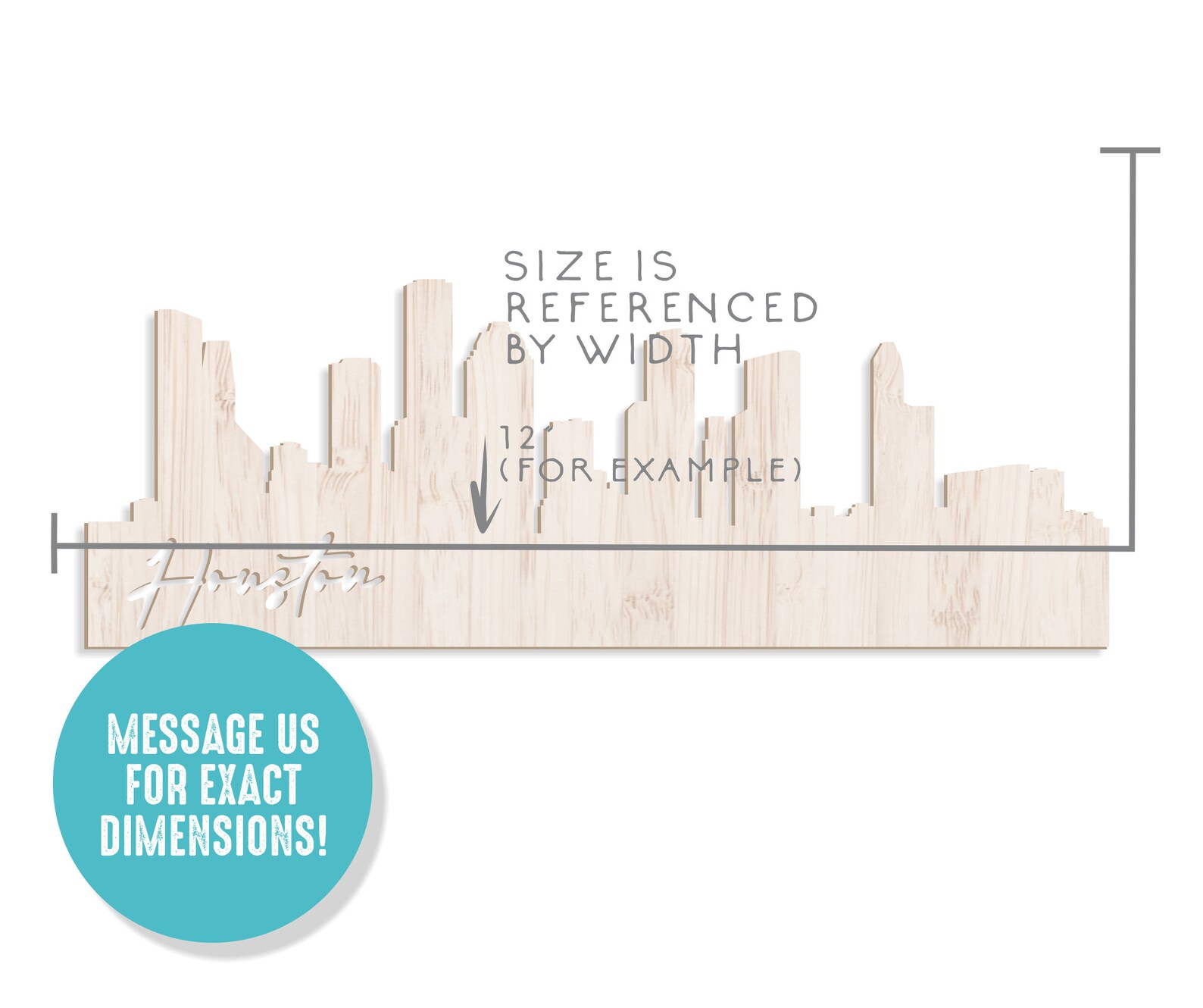 Houston Wall Sign City Skyline Wall Decor Texas Wall Art Etsy