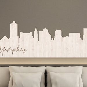 Memphis Wall Sign, City Skyline Wall Decor, Tennessee Wall Art, Memphis Skyline Wall Hanging, Memphis Sign, Bedroom Wall Art, Skyline Art