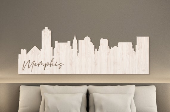 Memphis Wall Sign, City Skyline Wall Decor, Tennessee Wall Art, Memphis Skyline Wall Hanging 