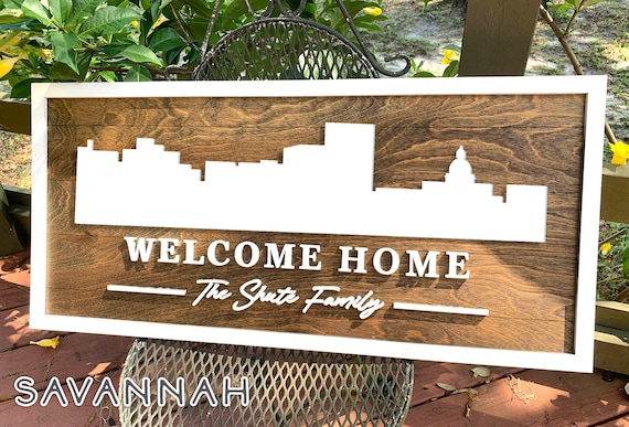 Home Decor Wooden Sign Georgia Sign Home Decor Wooden Sign Georgia Sign
