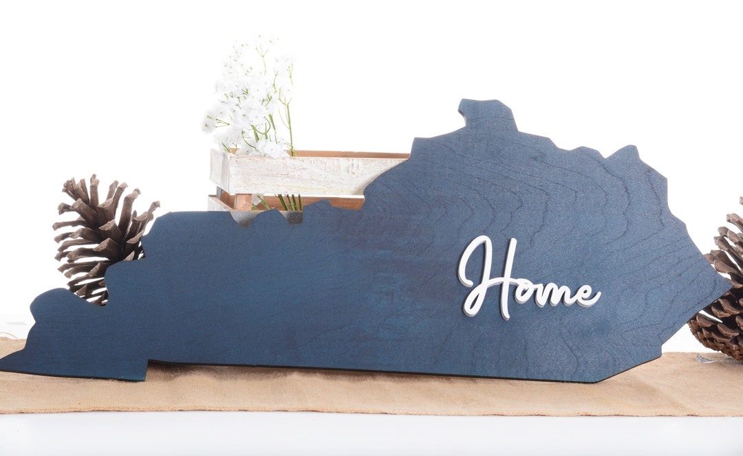 Kentucky Wall Art, Kentucky Home Decor, KY Wall Art Sign, Wall Home