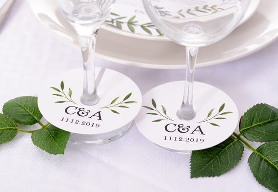 Personalized acrylic wine glasses w/ stem