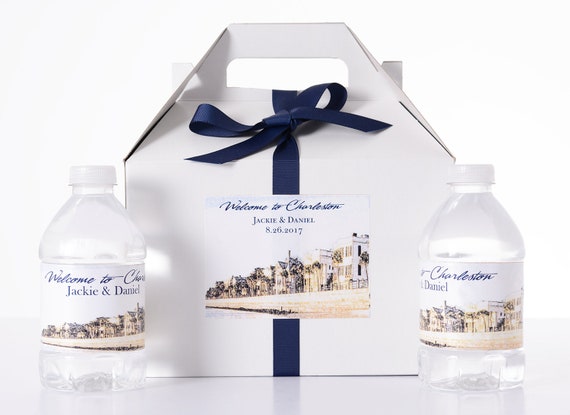 Charleston Wedding Favor Boxes, Wedding Hotel Welcome Box Kits, Destination Wedding Survival Kit Boxes Il_570xn