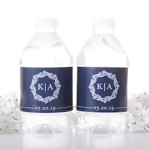 Wedding Water Bottle Labels - Wedding Water Labels - Custom Water Bottle Labels - Waterproof Water Bottle Labels - Bottled Water Labels
