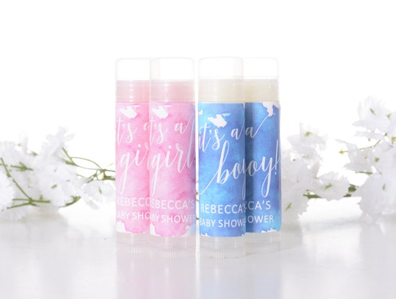 baby shower chapstick