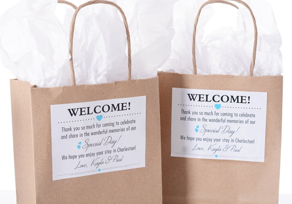 Welcome Gift Bag qty. 1 Wedding Welcome Bags Wedding Favor 