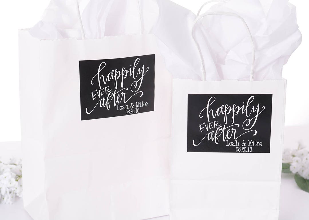 Custom Wedding Gift Bags, Wedding Favor Bags, Hotel Wedding