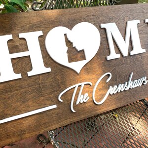 Idaho Home Decor, Idaho Home Sign, ID Welcome Sign, Idaho Gift, Wood