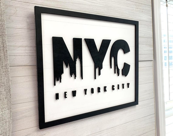 New York City Decor NYC Wall Sign New York Home Decor New - Etsy