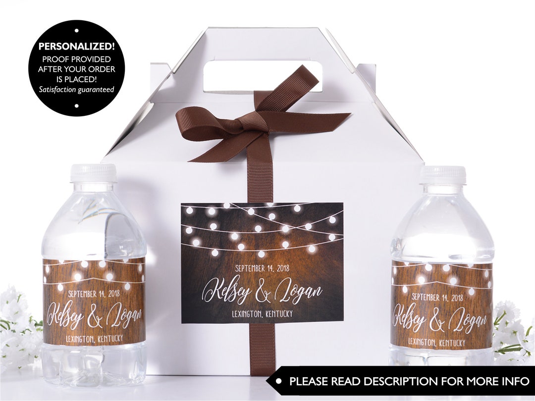 Rustic Wedding Favor Boxes Barn Wedding Survival Kit Boxes Etsy