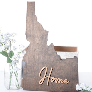 Idaho Wall Art, Idaho Home Decor, ID Wall Art Sign, Wall Home Decor Sign, Rustic Home Decor Wall Art, Idaho Home Wall Art Sign, Idaho Shape