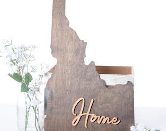 Idaho Wall Art, Idaho Home Decor, ID Wall Art Sign, Wall Home Decor Sign, Rustic Home Decor Wall Art, Idaho Home Wall Art Sign, Idaho Shape